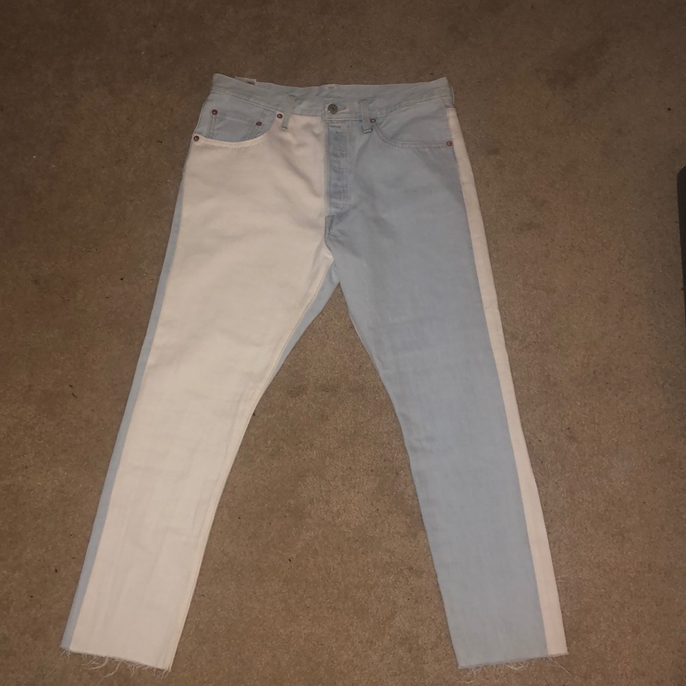 Levi’s 501 Skinny Color Blocked jeans